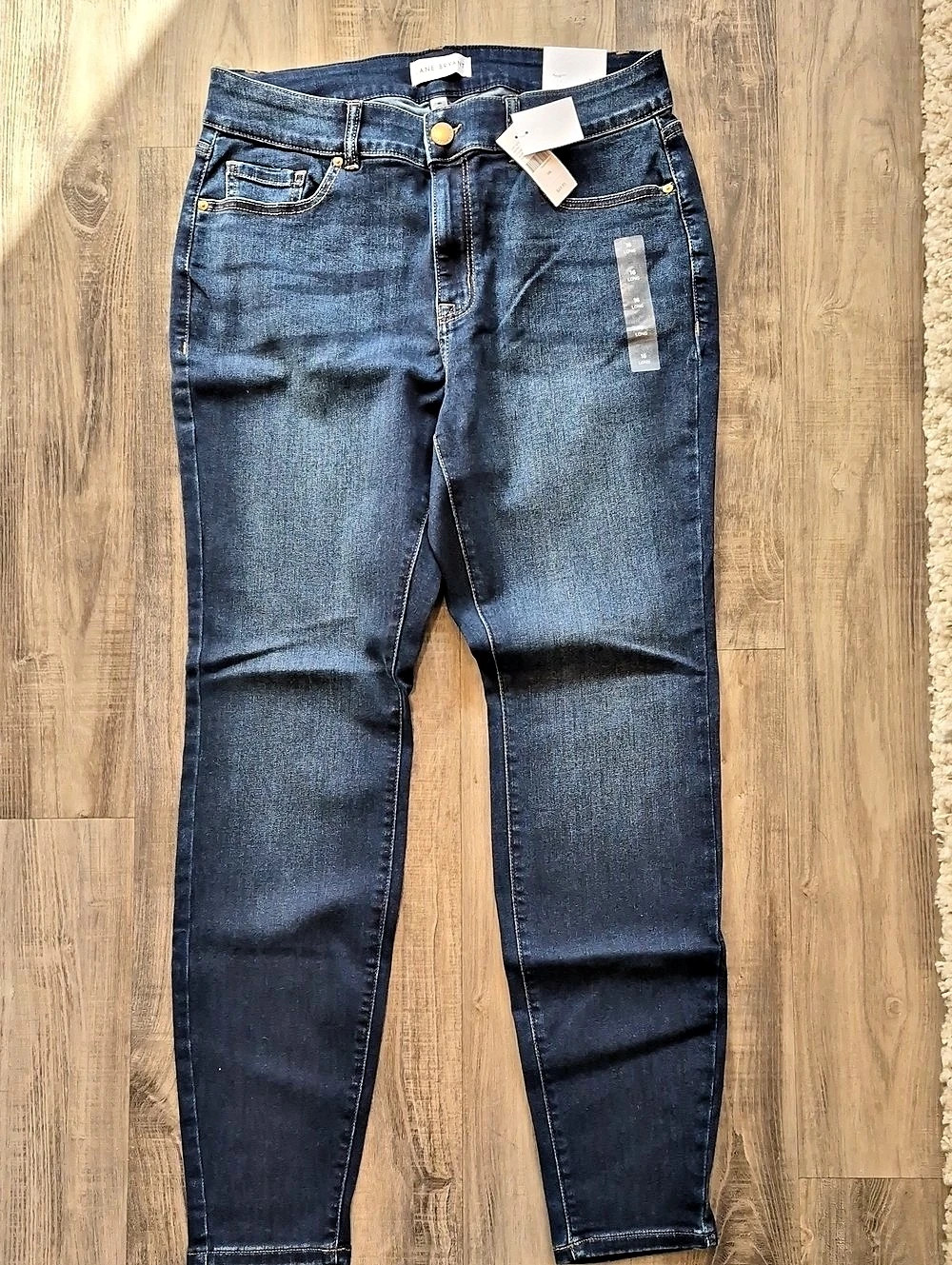 Lane Bryant Super Stretch Curvy Fit Skinny High-Rise Jean Jeans Blue 16L